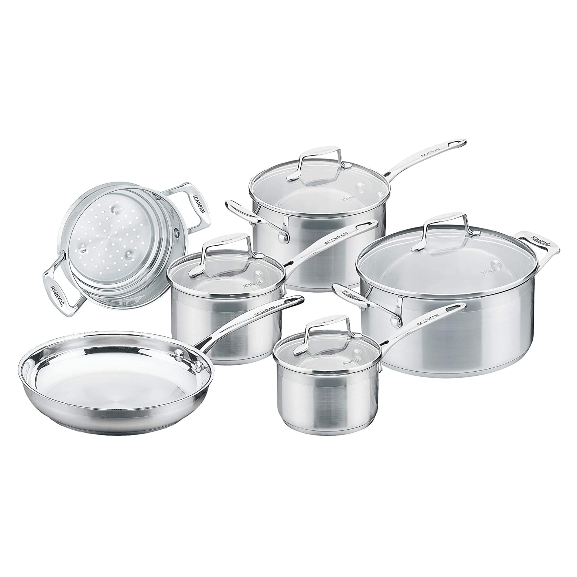 Amazon.co.jp: SCANPAN Impact 調理器具10点セット - 合計6個 + 蓋4個