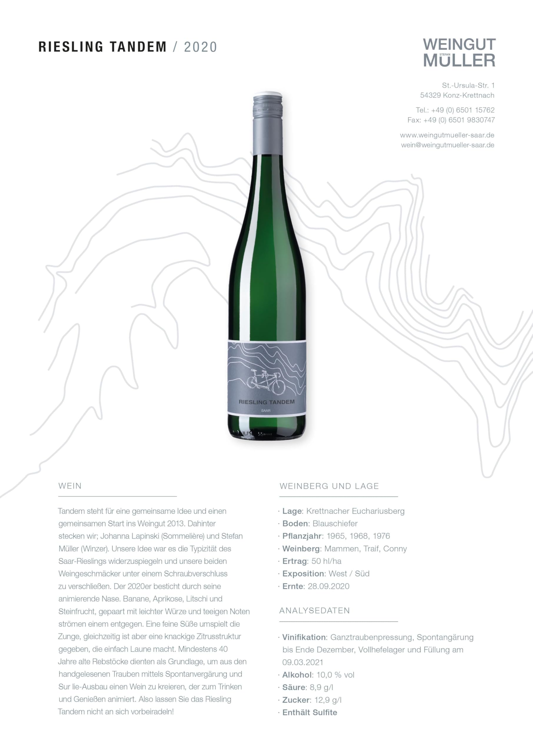 GRAVURZEILE Leonardo Weinglas mit Gravur - Happy Birthday 60 Jahre - Personalisiert mit Name & Text - inkl. Holzkiste & Flasche Wein von Riesling Tandem - Geschenk Set zum 60. Geburtstag für Sie & Ihn