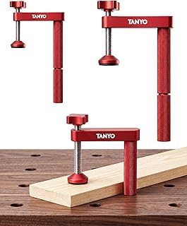 TANYO 3/4" Bench Dog Clamps, Long Handle (2-Pack)