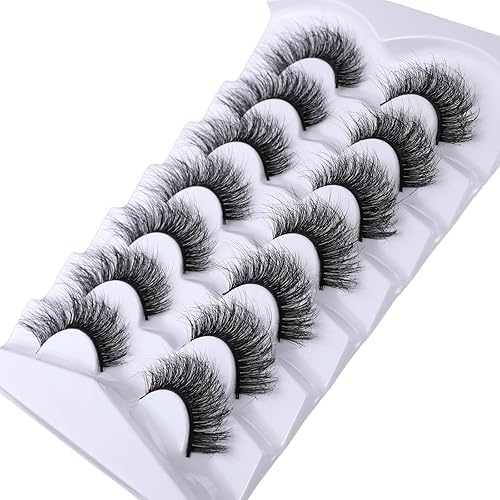 Miniatura 4 de Pestañas postizas, pestañas postizas de ojo de gato, pestañas de visón sintético, aspecto natural, pestañas 8D esponjosas que parecen extensiones