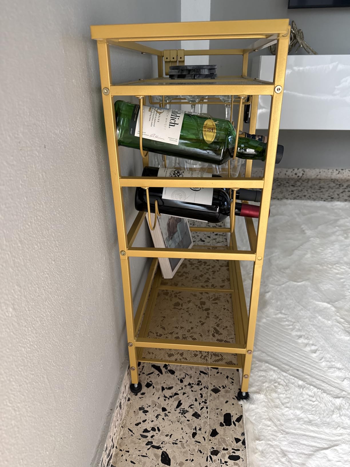 MAHANCRIS Bar Cart with modern open design