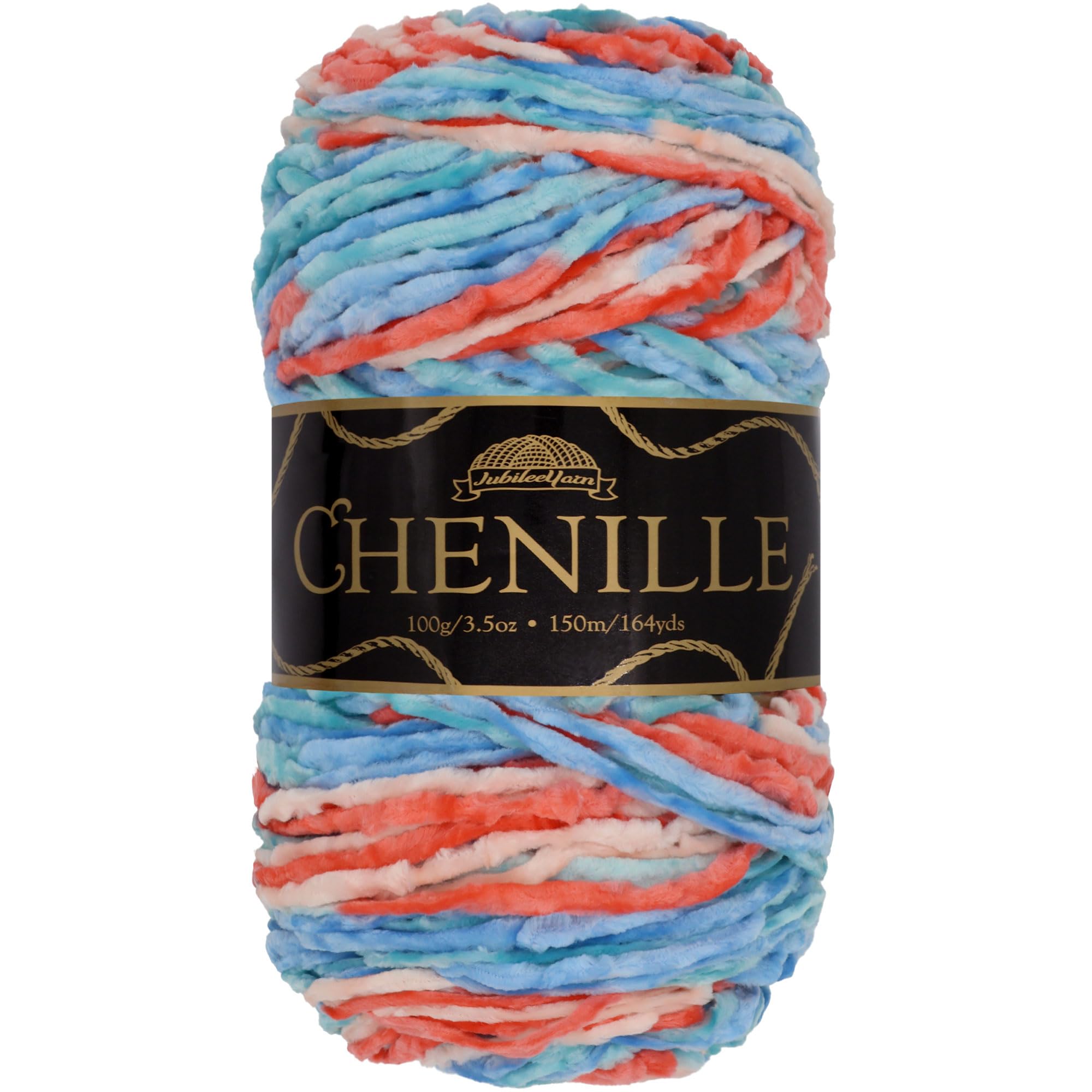 JubileeYarn Chenille Yarn - Worsted Polyester - 100g/Skein - Hyperborea - 1 Skein — image 1
