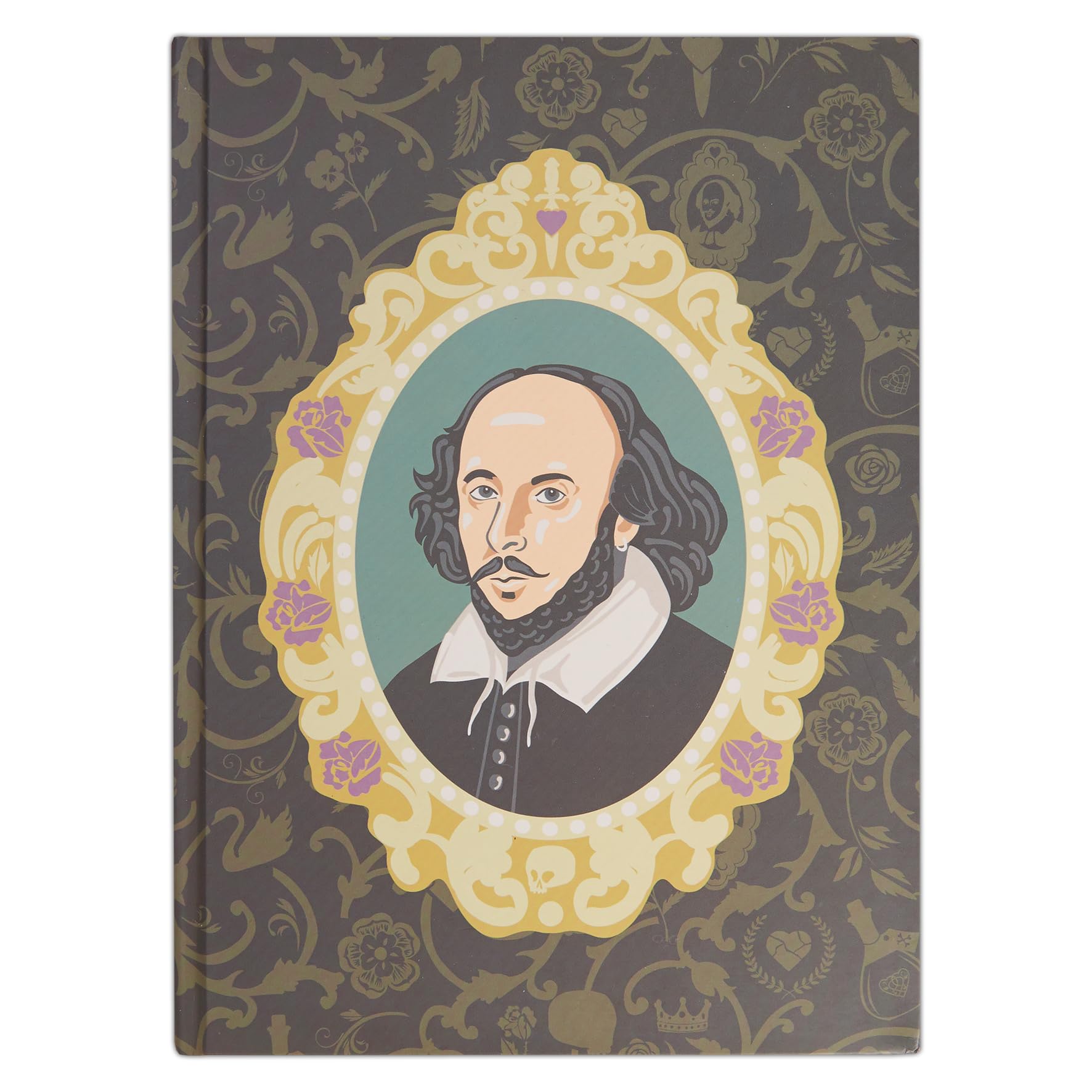Royal Shakespeare Company A5 Hardback Sketchbook Shakespeare Portrait, White Paper, Sketchbook, Adults, Art Notebook for Artist, Travel Art, Compact Creative Book for Paint, Pencil, Markers, Drawing