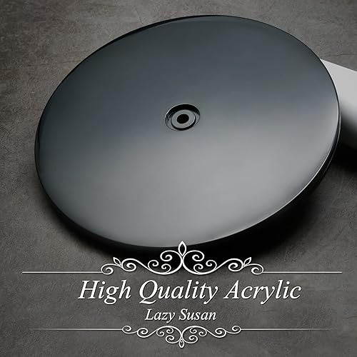 Miniatura 10 de Jersvims - 2 platos giratorios acrílicos de 6 pulgadas, organizador giratorio transparente para cocina, despensa, gabinete, escritorio, especias,