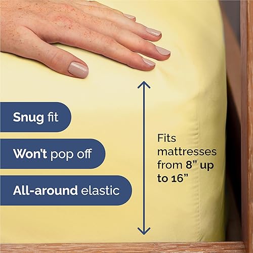 Miniatura 3 de Juego de sábanas King de 6 piezas, sábanas transpirables y refrescantes, sábanas de hotel, ropa de cama cómoda con bolsillos profundos y fácil