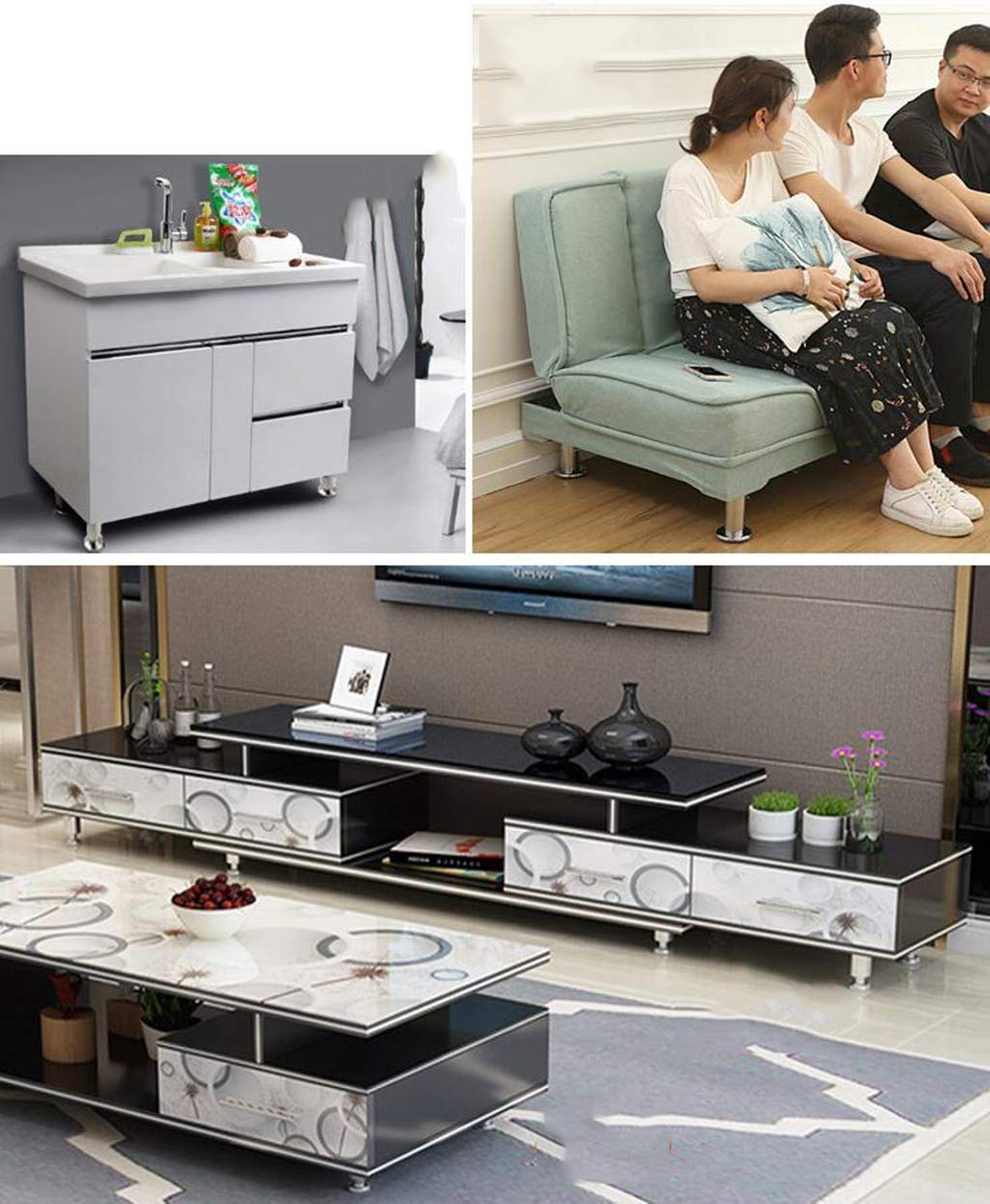 Gambe per mobili in Acciaio Inossidabile, Set di 4 Piedini Resistenti per divani, tavoli e mobili TV per Una Maggiore stabilità ed Equilibrio, Accessori Hardware per tavoli da tè Multiuso