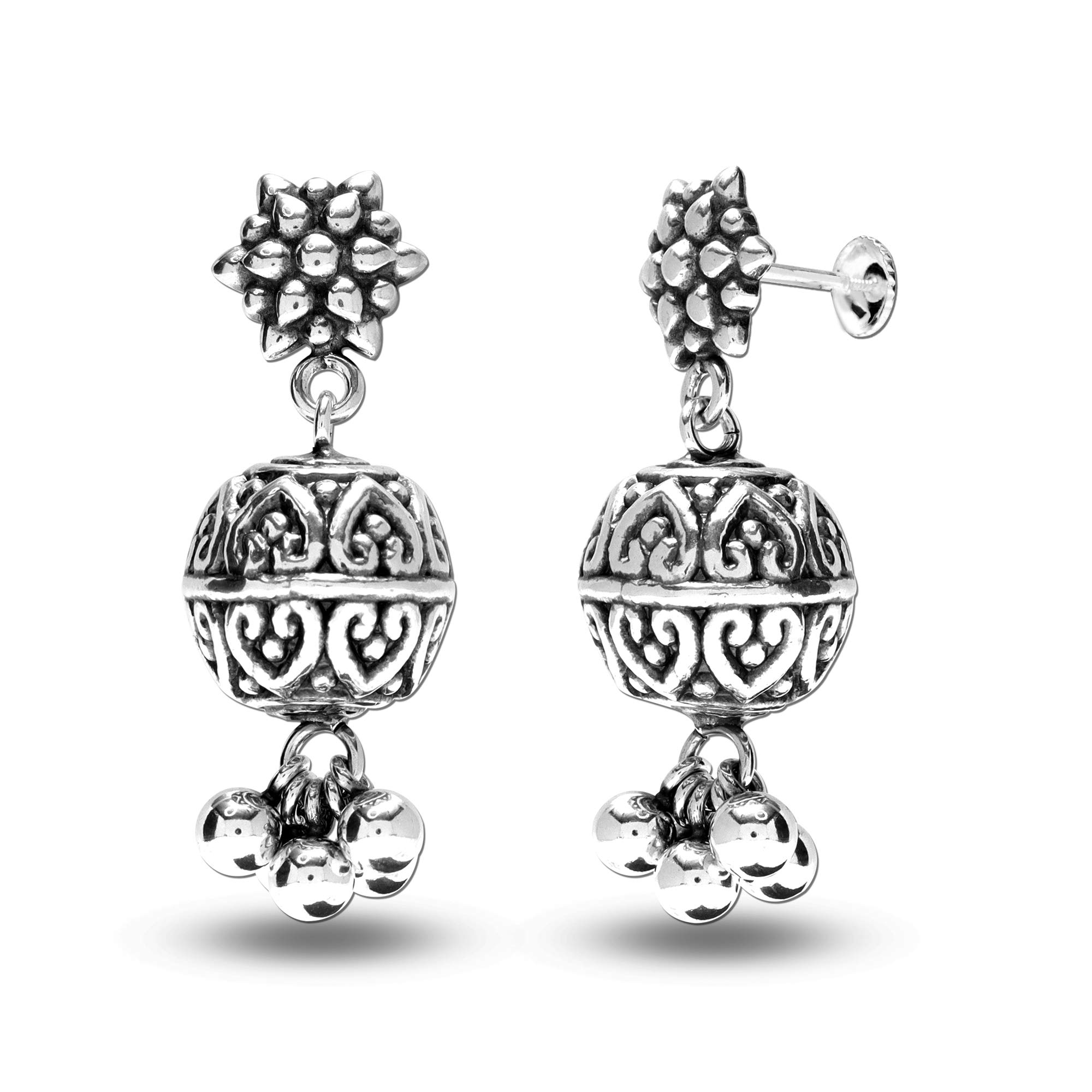 See full amazon price history chart for Silver Style 925 Sterling Silver BIS Hallmarked Oxidized Floral Bead Drop Earrings for Women and Girls Silver Style 925 Sterling Silver BIS Hallmarked Oxidized Floral Bead Drop Earrings for Women and Girls (B08L5FY5XX) Amazon Price History, Amazon Price Tracker