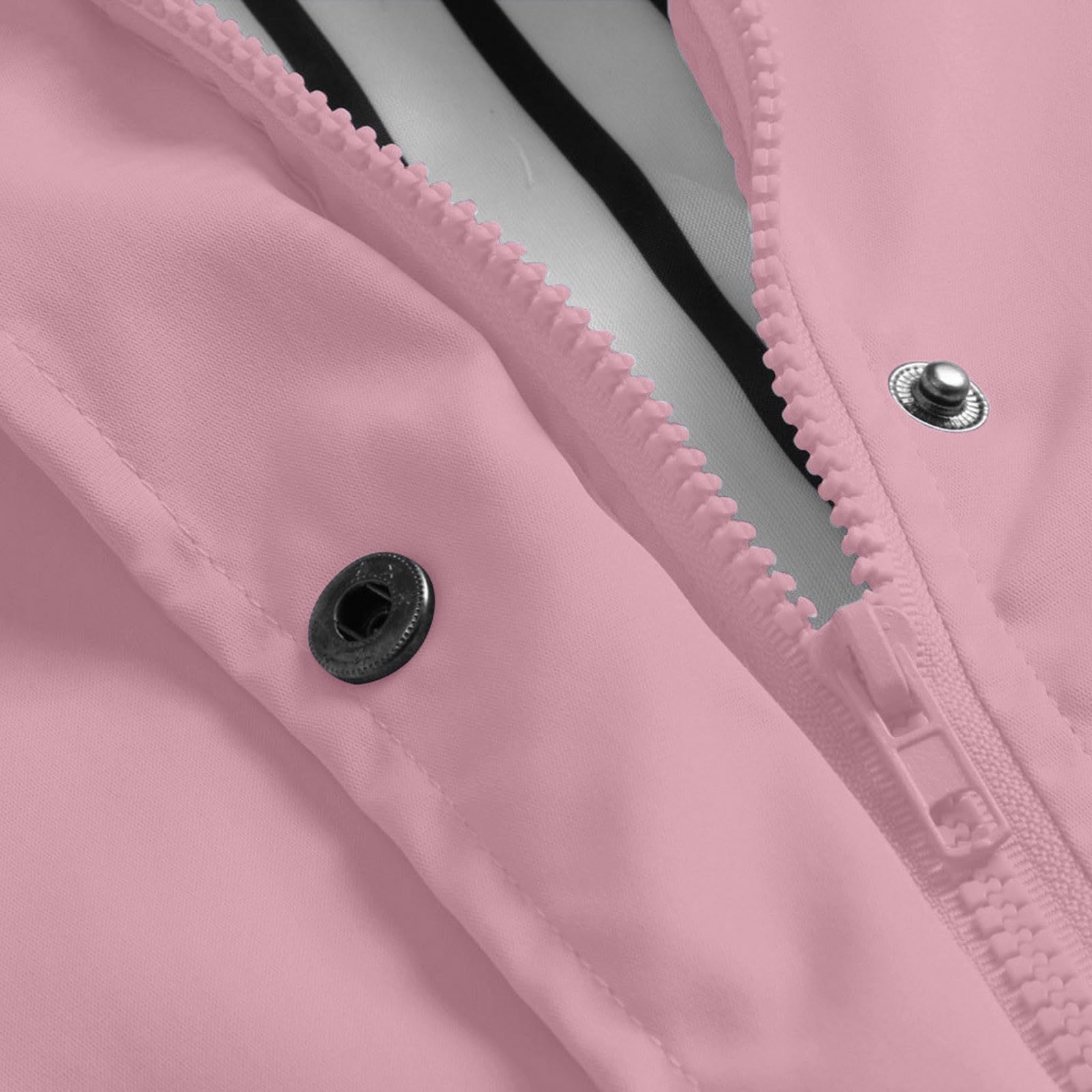 Veste De Pluie Femme Imperméable Court Manteau Capuche Randonnée Poches MOKBAY