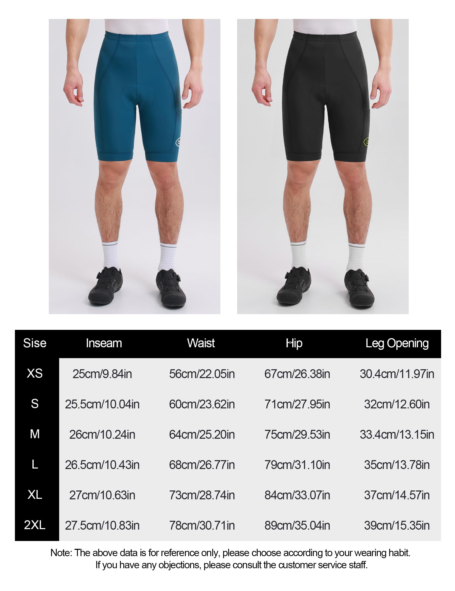 INBIKE Cuissard Cyclisme Homme Rembourré Gel Poches Côtés VTT Vélo Route YZ572