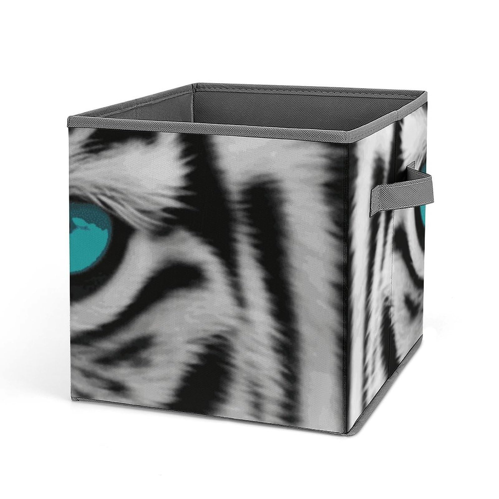 Bac de rangement en tissu pliable tigre cube haut de gamme