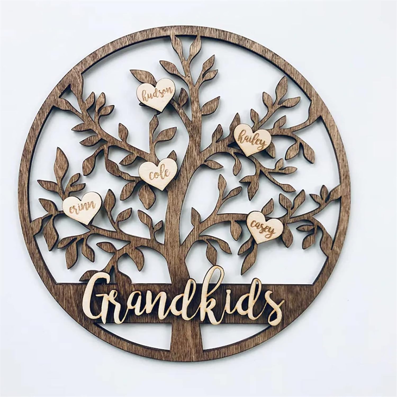 Personalized Family Tree Name Lamp Custom Mom Acrylic Night Light with 1-12 Names Tree of Life Frame Sign Mom LED Light Family Name Sign Decor Gifts for Mom Grandma Birthday