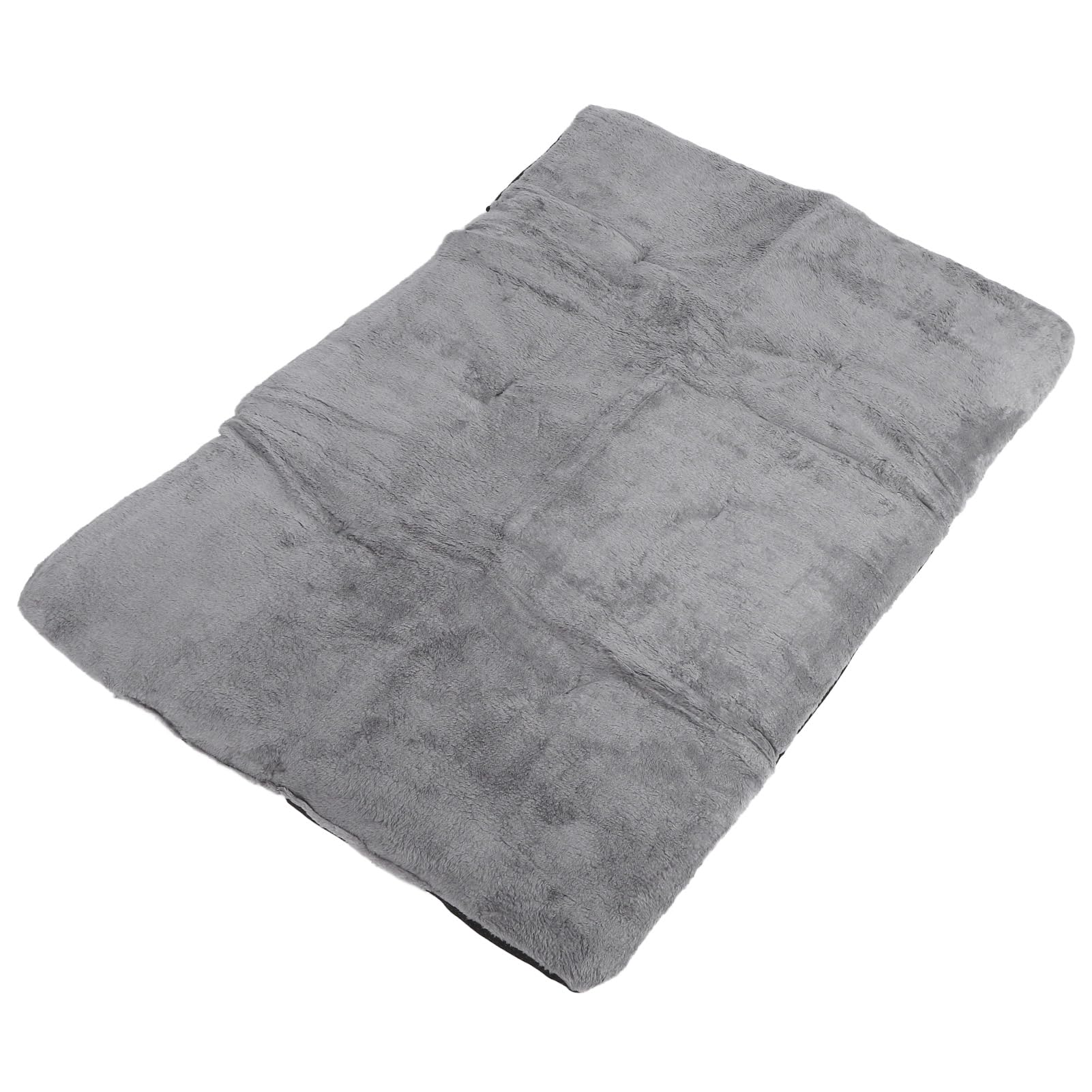 Tappetino Riscaldante per Animali Domestici, Tecnologia Autoriscaldante, Materiale Morbido Peluche, Design Ispessito per Calore Extra, Facile da Pulire, Leggero e (Grigio argento XL)