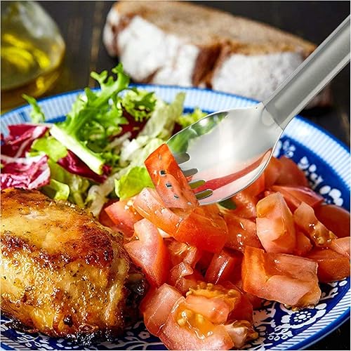 Miniatura 6 de TITECOUGO Vajilla multifuncional de titanio puro para exteriores, tenedor, cuchara y tenedor