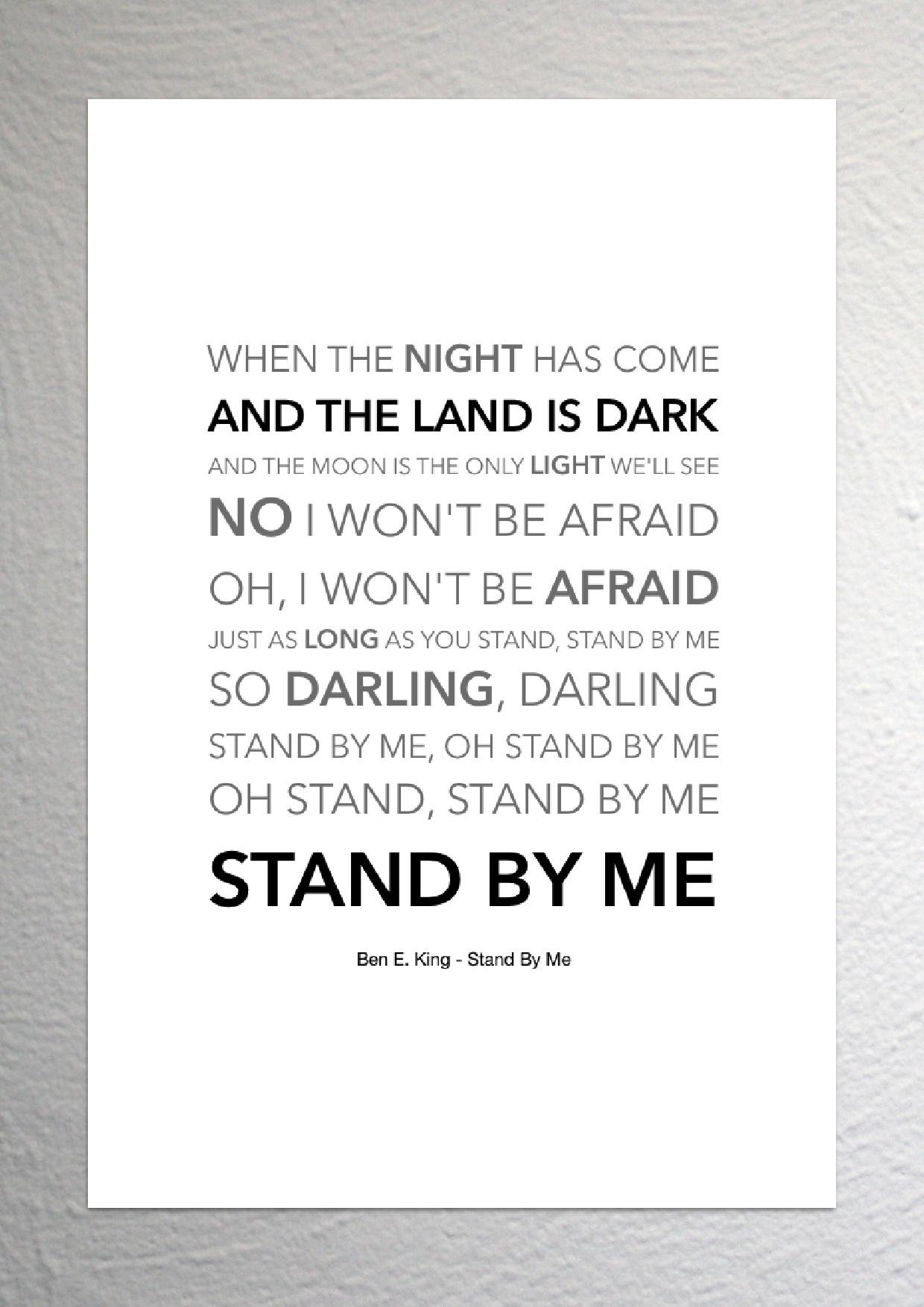 Ben E King Stand By Me Tekst