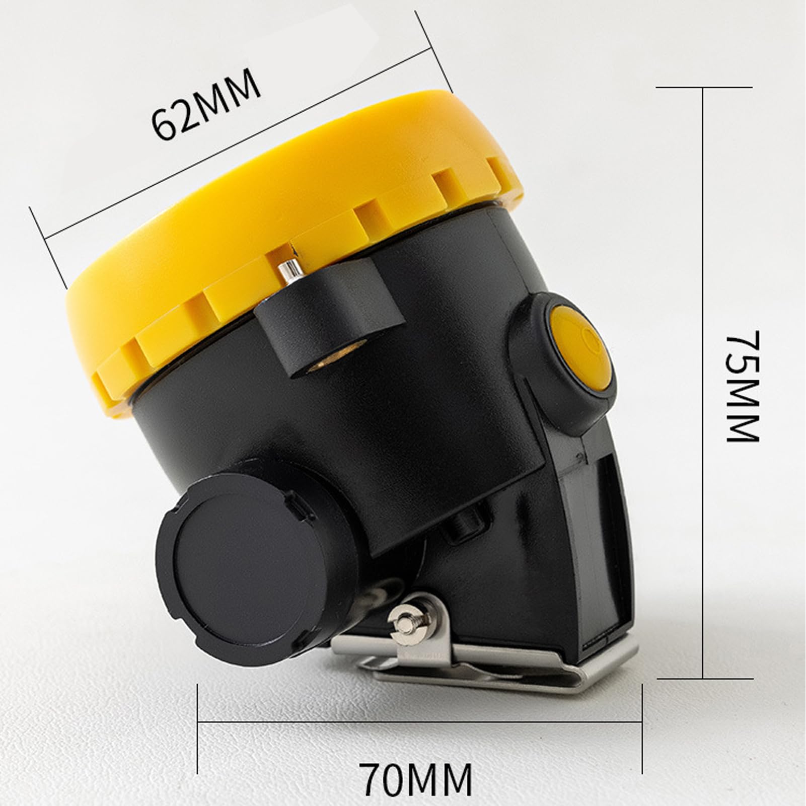 Lampe Frontale De SéCurité pour Mineurs, AntidéFlagrante, éTanche, Rechargeable, pour Casque De Chantier (Jaune)
