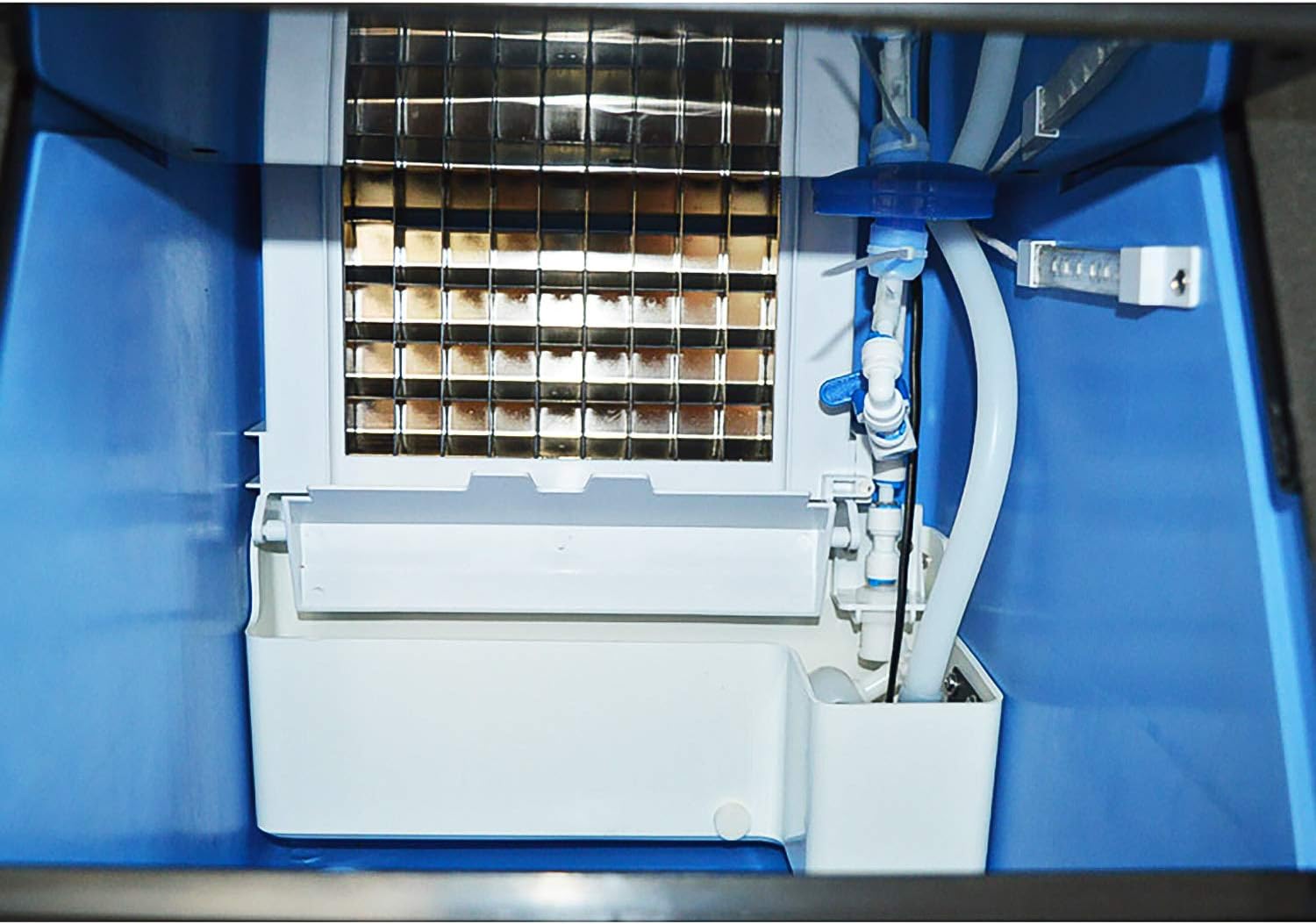 ALDKitchen Electric Ice Maker | 80 KG per 24H | Automatic Ice Making Machine with Scoop and Connection Hoses | 110V