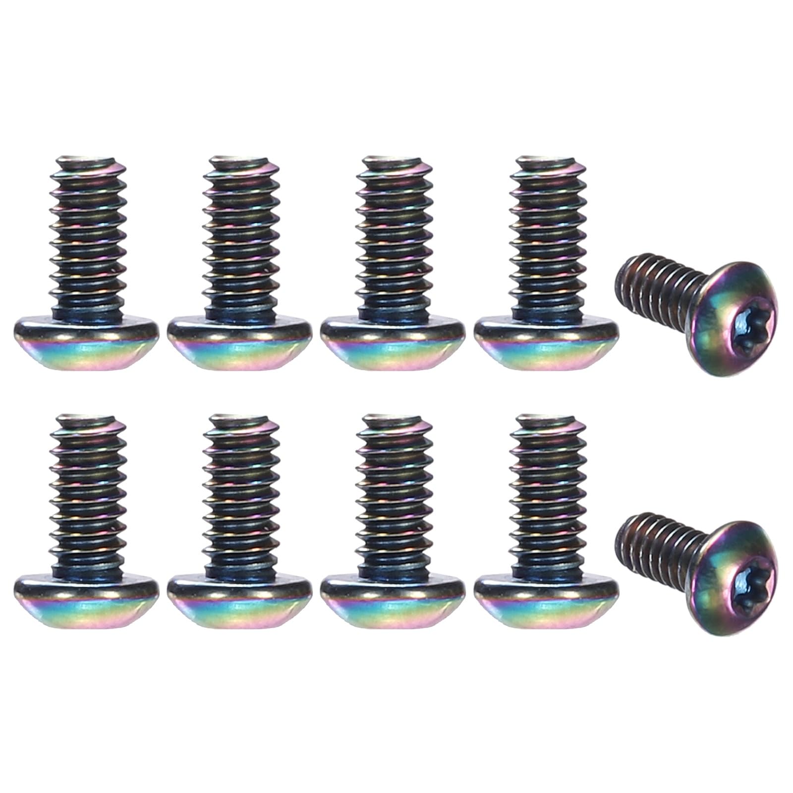 sourcing map 10pcs Pocket Clip Screws T6 Torx Head 2-56UNC 4.5mm Thread L — image 1