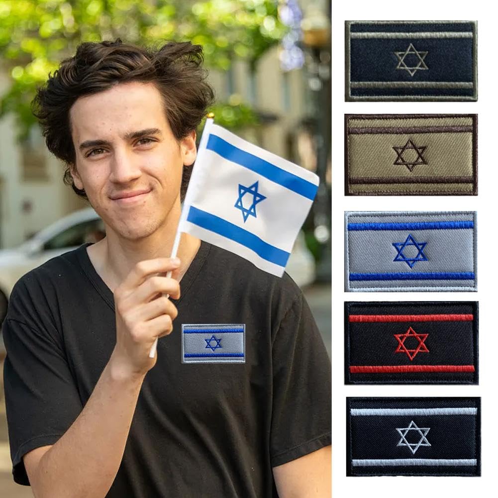 Écusson Avec Drapeau Israël Et Ruban Vecteurs libres de droits et plus