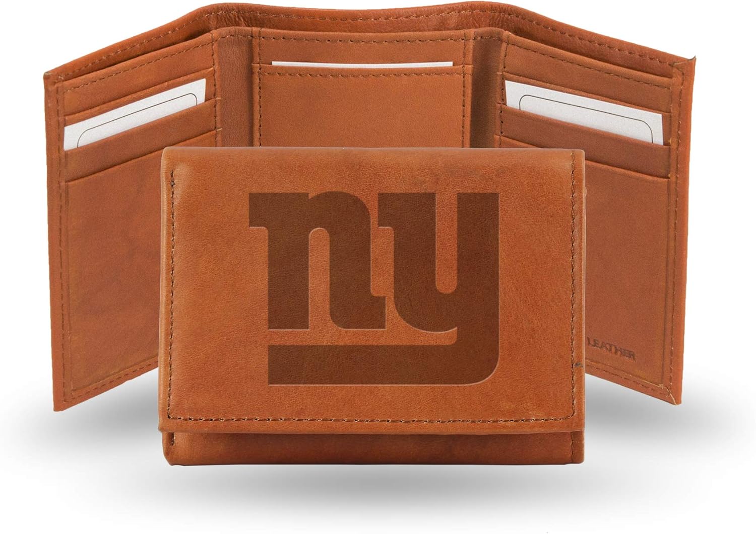 Rico Industries NFL Embossed Leather Trifold Wallet, New York Giants