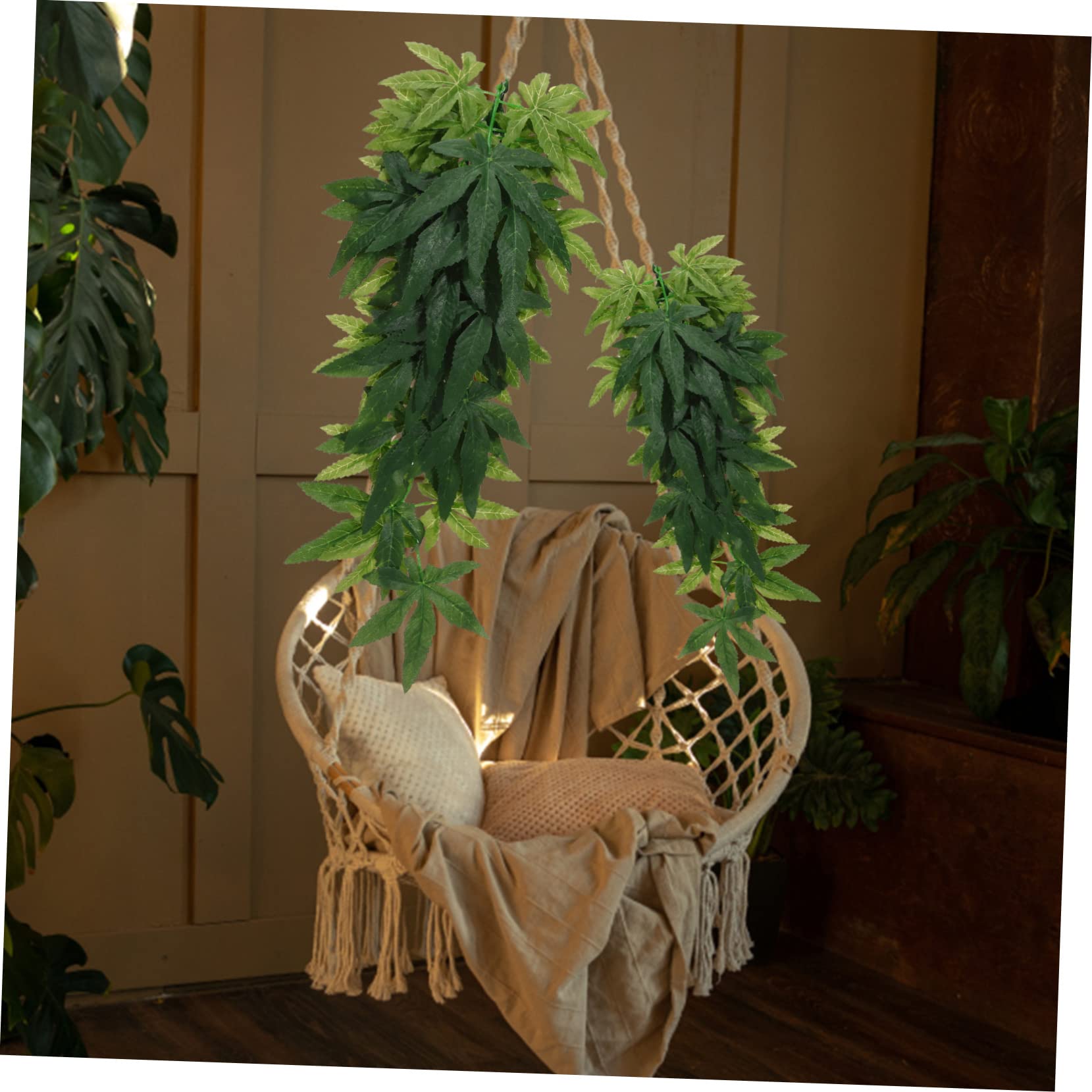 SUPVOX 8 Pz Pianta Artificiale in Rattan Piante Rettili Per Terrario Decorazioni Del Serbatoio Accessori Per Il Serbatoio Del Geco Piante Per Habitat Di Rettili Rettile Plastica