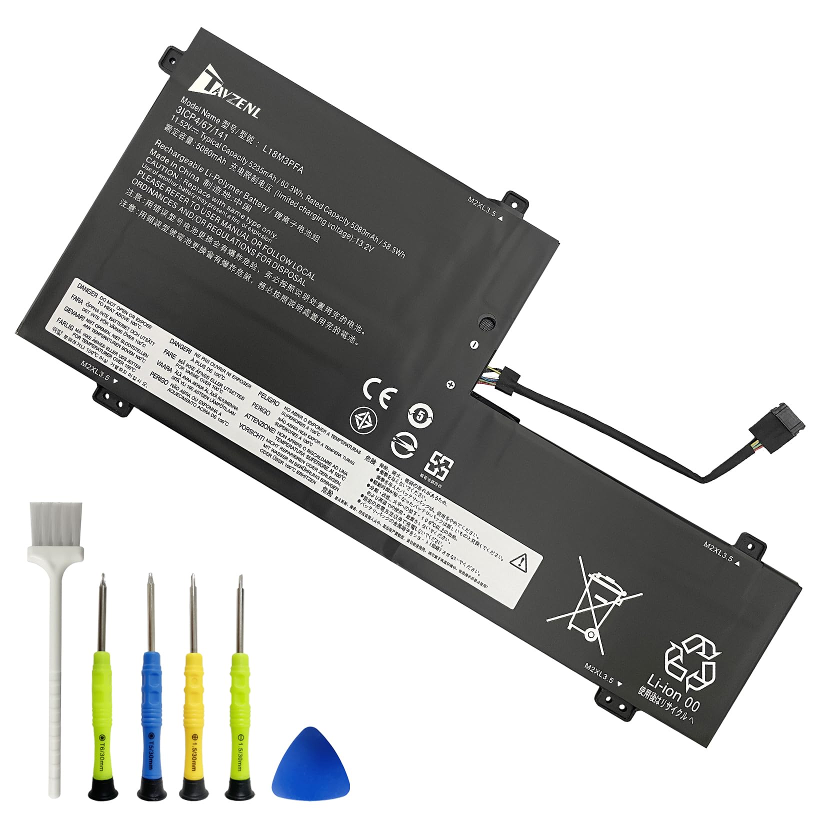 Amazon.com: TAVZENL L18M3PFA L18D3PF2 Battery Replacement for