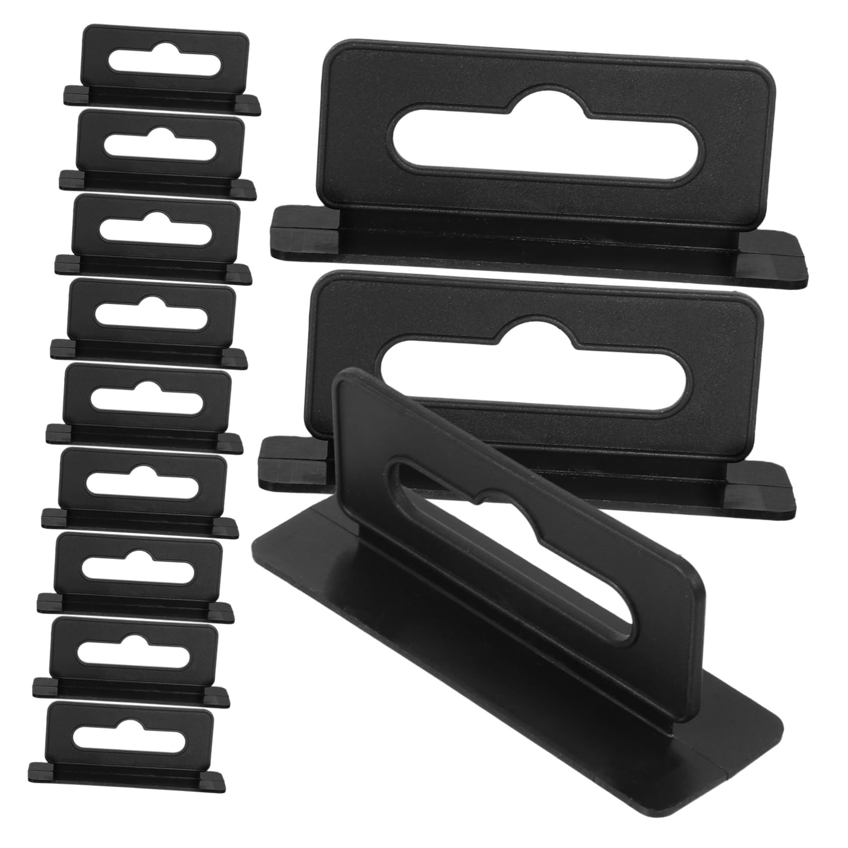 PRETYZOOM Aircraft Hole Display Hooks 100pcs Plastic Retail Tags Easy to Install for Store Displays