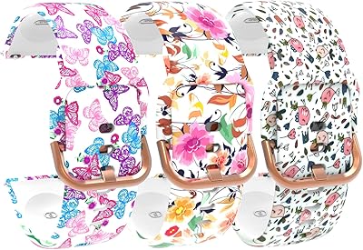 BabyValley Colorful Bands Compatible for VRPEFIT IDW13 Smart Watch Wristbands, Silicone Adjustable Replacement Band Straps for VRPEFIT IDW13 Smart Watch for Men&Women (3 Colors A)