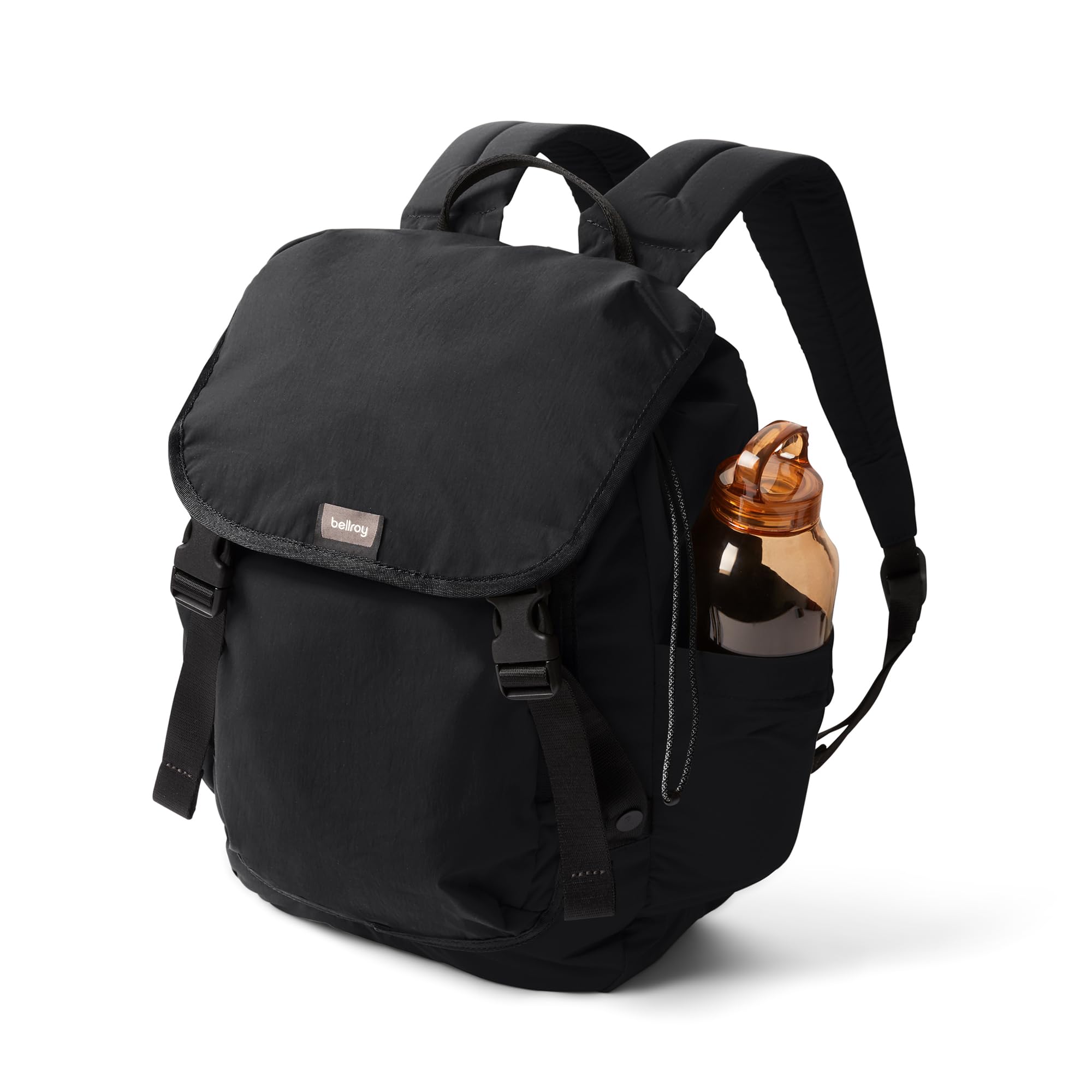 Bellroy Cinch Backpack (lightweight 20 liter backpack with external organization and adjustable shoulder straps) - Black