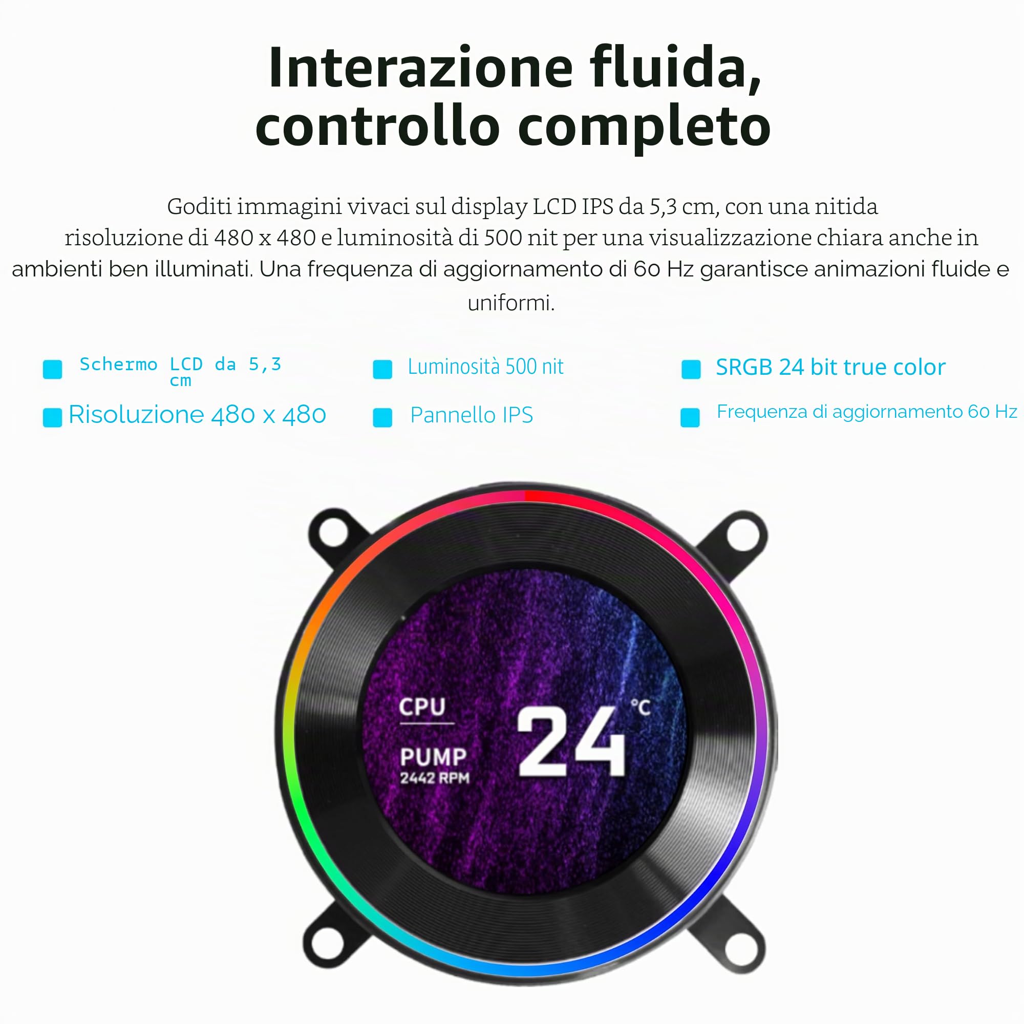 Lian Li Hydroshift Ii LcD-C 360cl Argb Aio Wasserk?hlung - Wei? (ghs2lcd36rw)