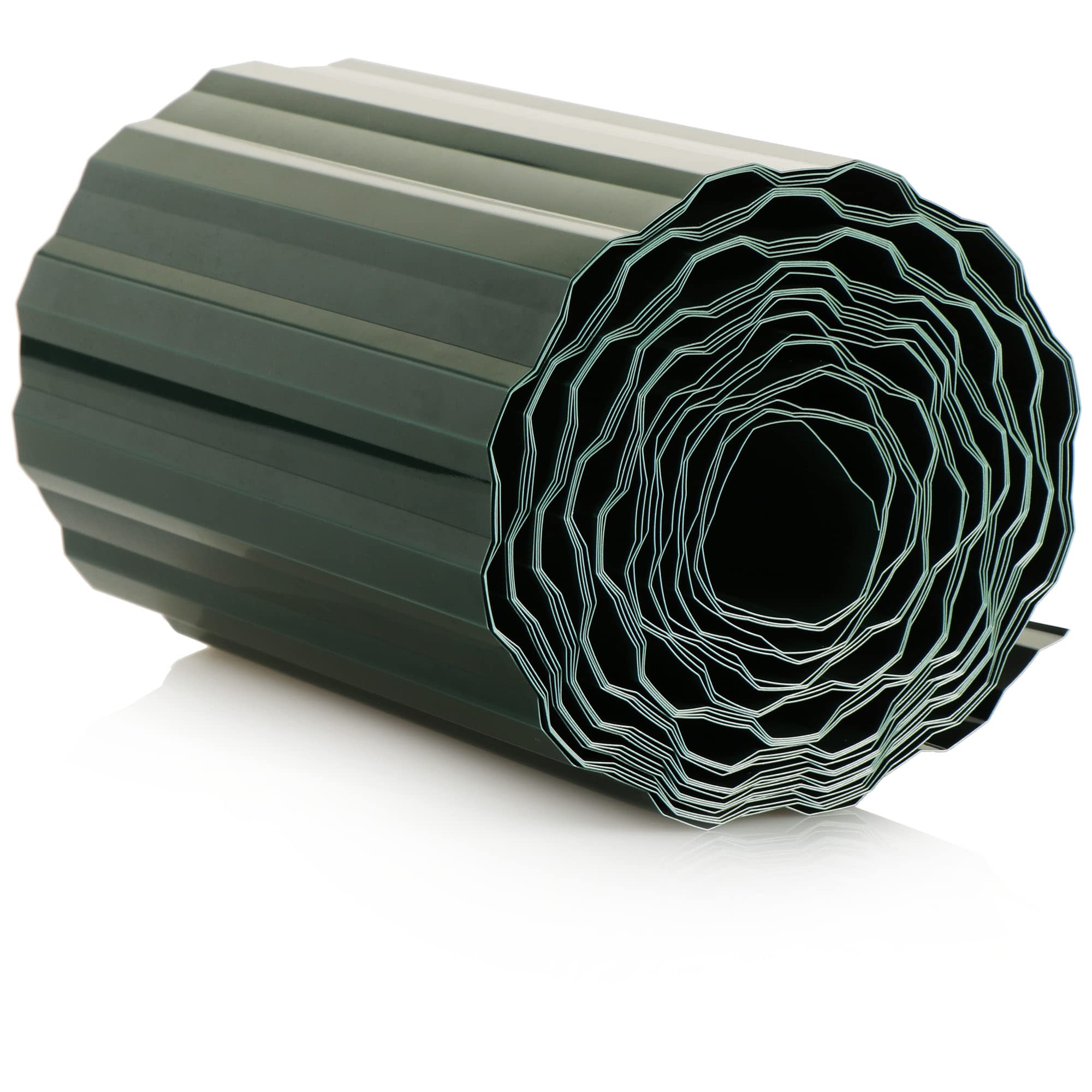 COM-FOUR® 2X Borde de césped 20 x 900 cm de plástico - Borde de Parterre Flexible para césped, Parterre de Flores o como Borde de Corte - Acabado de césped, Longitud Ajustable Individualmente