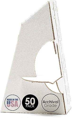 Golden State Art, Caballete autoadhesivo de 3 pulgadas, soporte de cartón, ala única, calidad de archivo, carteles de exhibición, folletos, fácil y