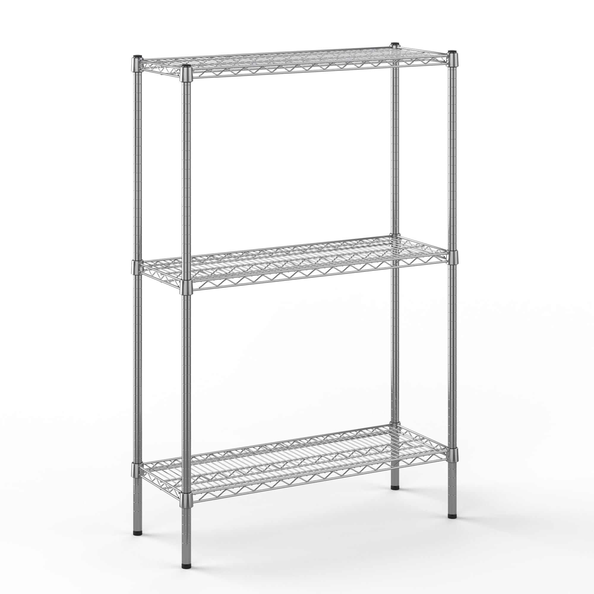 14" Deep x 36" Wide x 54" Height Wire Shelving Kit | 3-Tier | NSF Commercial Storage Rack Unit