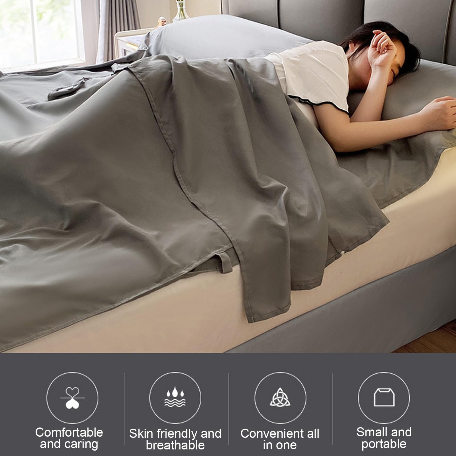 schlafsack mit innenfutter Schlafsack-Innenfutter, weicher, atmungsaktiver Stoff, tragbarer und Campinglaken für Hotel, Geschäftsreisen, Reisen, 200 x 210 cm Sport & Freizeit Durchmesser:25,8 mm 3weeks Die schönsten MTB Touren