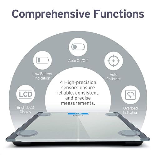 Miniatura 3 de Etekcity - Báscula para peso corporal, báscula digital eléctrica para baño para personas, mide el peso de hasta 400 libras, plateada Plateado/Gris