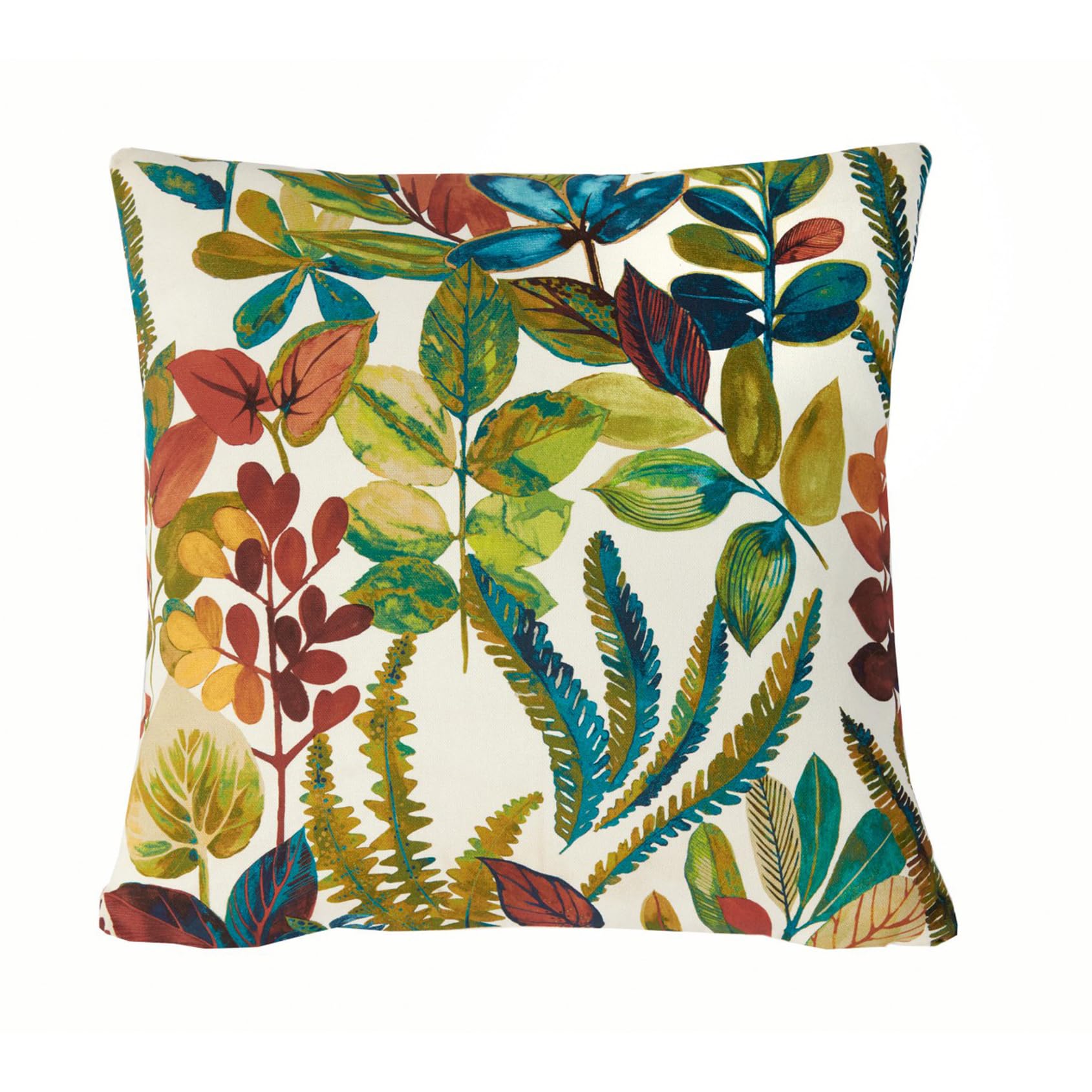 2 x Summer Scatter Cushions with Inserts β Square Filled Pillows with Machine Washable Covers for Indoor Outdoor Home Garden Sofa, Chair, Bench, Seating Furniture - Each 43 x 43cm, Tonga