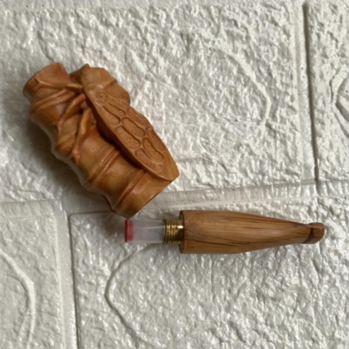 Bocchino per Sigaretta, Bocchino con Filtro, Filtro per Sigarette per Sigarette, Legno Bocchino,Bocchino da uomo modello Cicala, adatto per elemento filtrante da 9mm