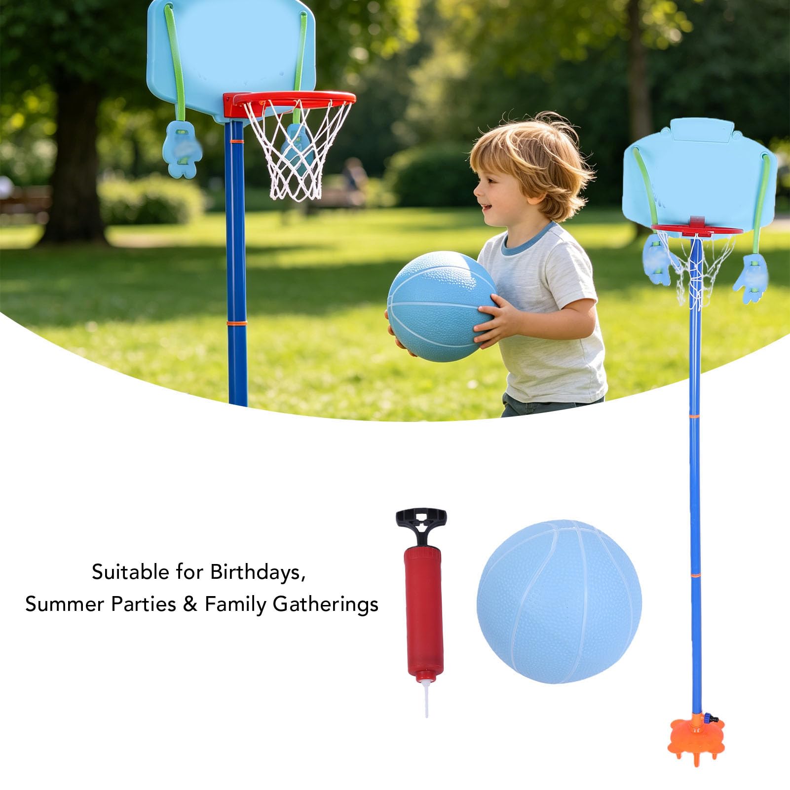 Giocattolo per Irrigazione D'acqua per Bambini Spruzzatore D'acqua per Esterni Automatico con Rotazione a 360°, per Divertimento Estivo, Giardino, Feste in Piscina Sul Prato