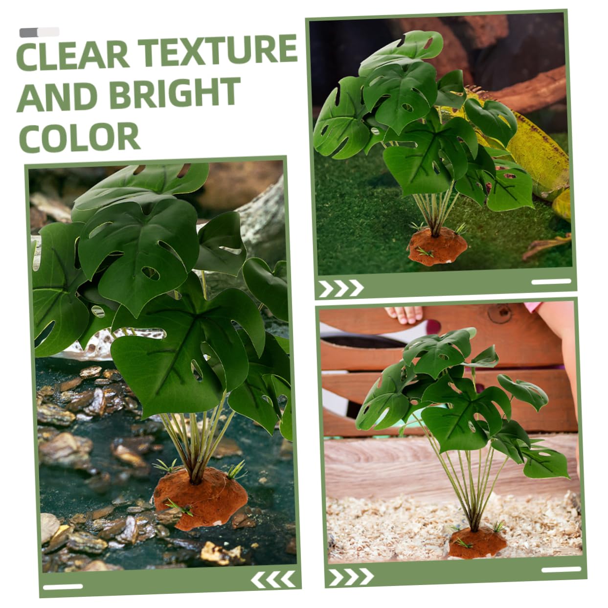 SUPVOX 5pezzi Decorative Per Terrario e Serbatoio Rettile Habitat Simulato Decorazione Per Accessorio Per e Rettili Realistico