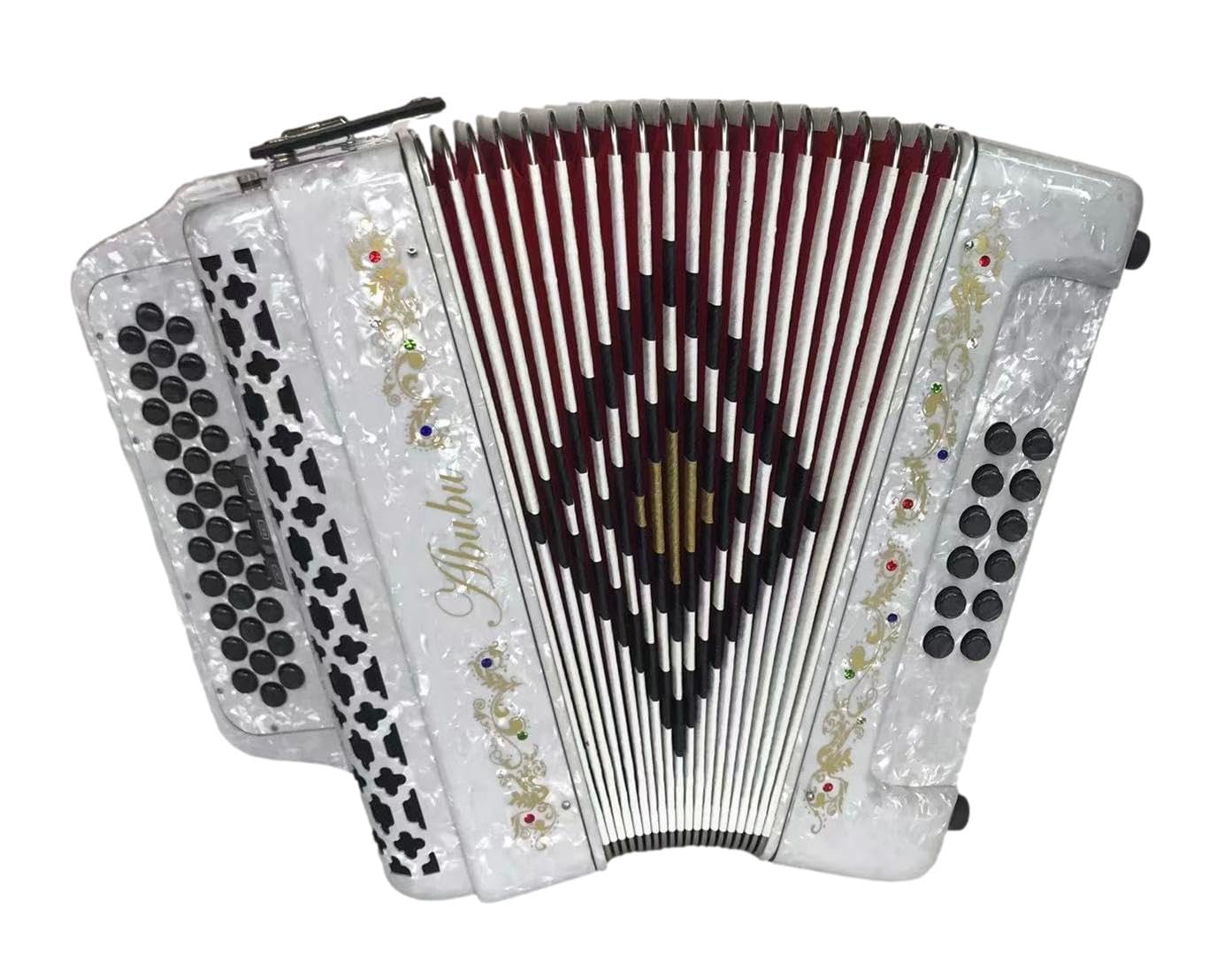 Amazon.com: Abubu 34-Key Accordion 3412 GCF (White