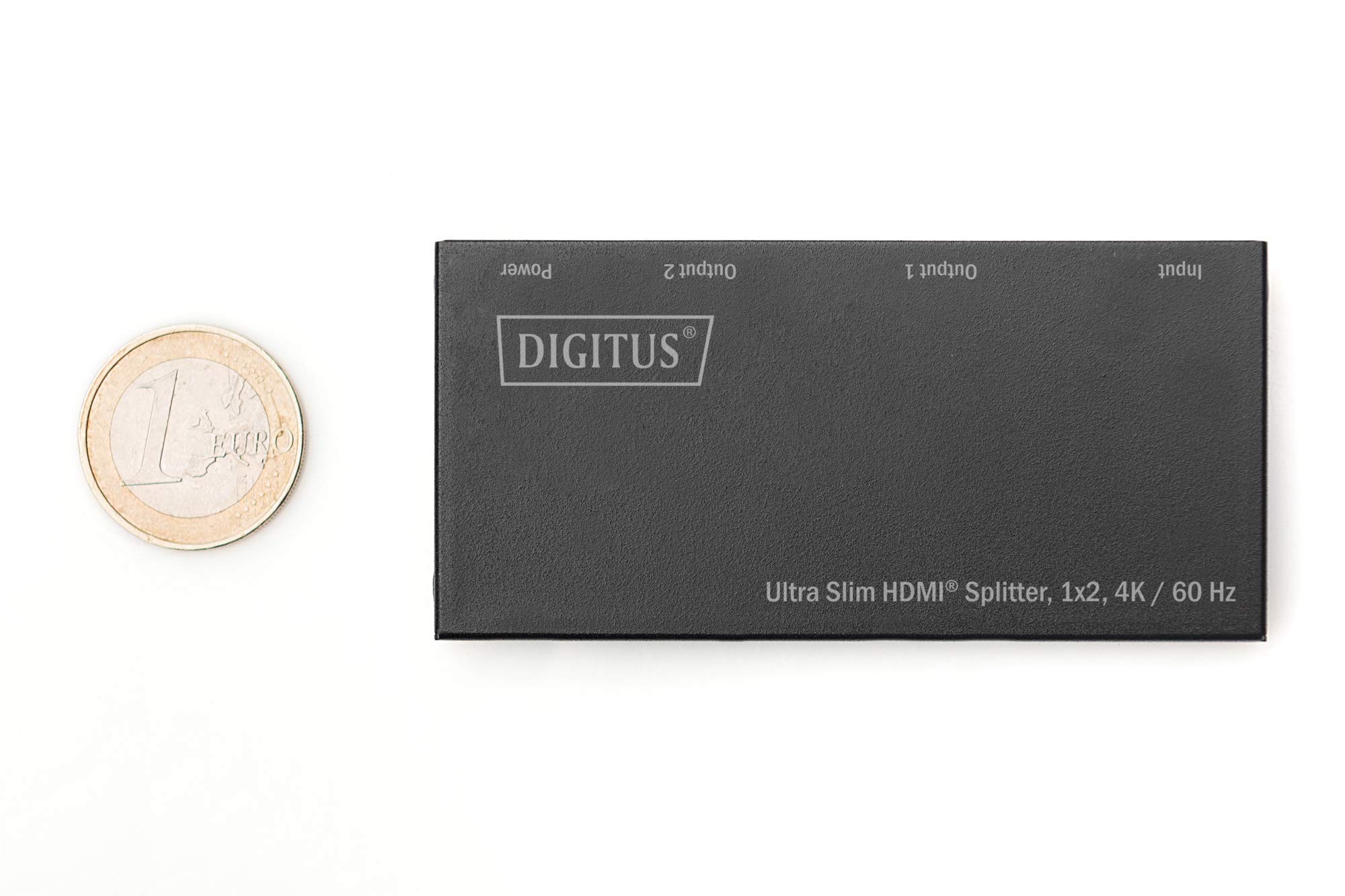 DIGITUS DS-45322 Rozdzielacz HDMI 1x2 - Wejście: 1-port/Wyjście: 2-port - UHD 4K/60 Hz HDTV: 4096 x 2160p - HDCP 2.2/1.4 - HDR, 3D, Deep Colour, ochrona ESD