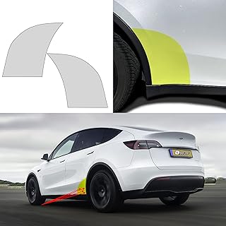BOGAR TECH DESIGNS - Pre-Cut Paint Protection Film Rear Lower Door Clear Bra PPF Decal Film Kit Compatible with Tesla Model Y