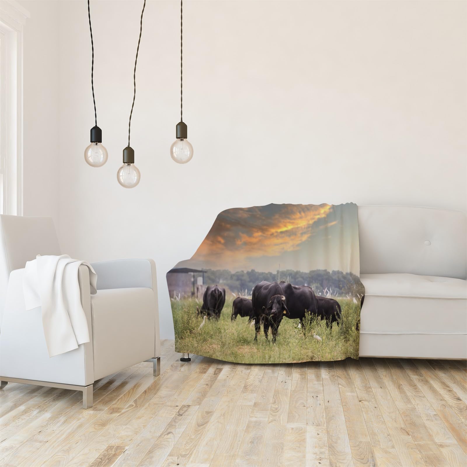 Koc łączny Buffalo Koc na łóżko pojedyncze Ciepło Miękkie, puszyste koce na sofę flanelowe 180 x 200 cm na wszystkie pory roku