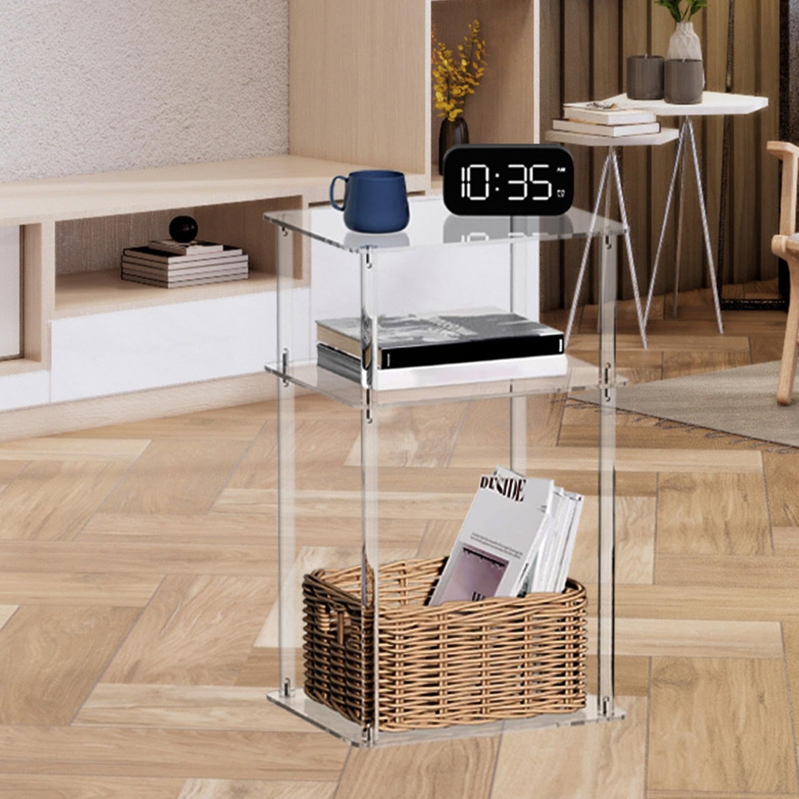 Seitentische Für Kleine Räume Transparenter Acryl Schlafzimmer | Organizer Für Wohnzimmer Schlafzimmer Möbliert Vermietung Gastronomie Bad