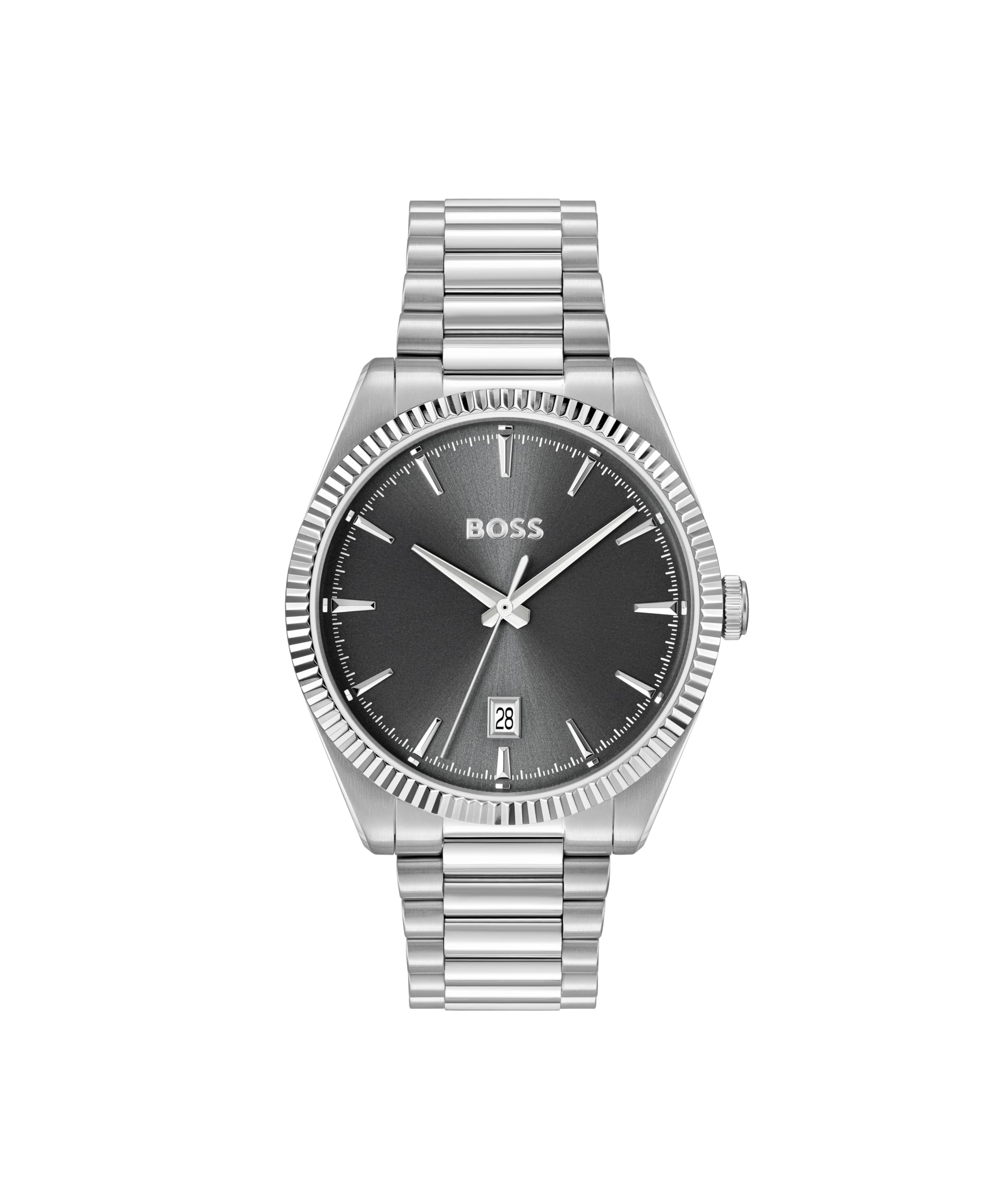 BOSS Hugo Analogue Watch for Men with Stainless Steel Bracelet Strap