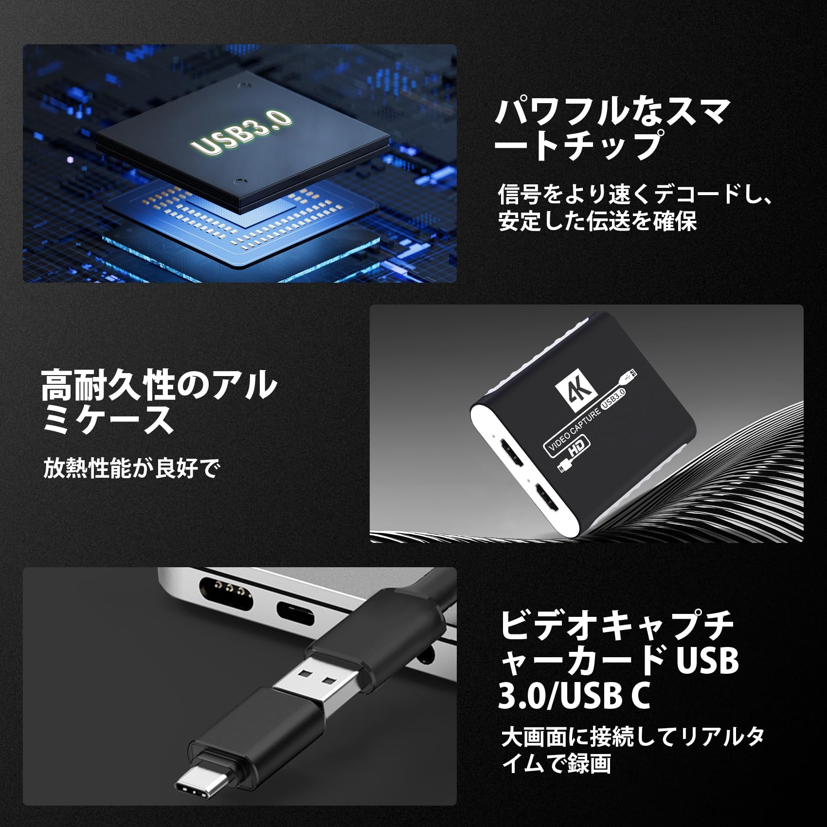 HDMI キャプチャーボード Switch対応 4K パススルー対応 Amazon.co.jp: HDMI キャプチャーボード Switch対応 4K