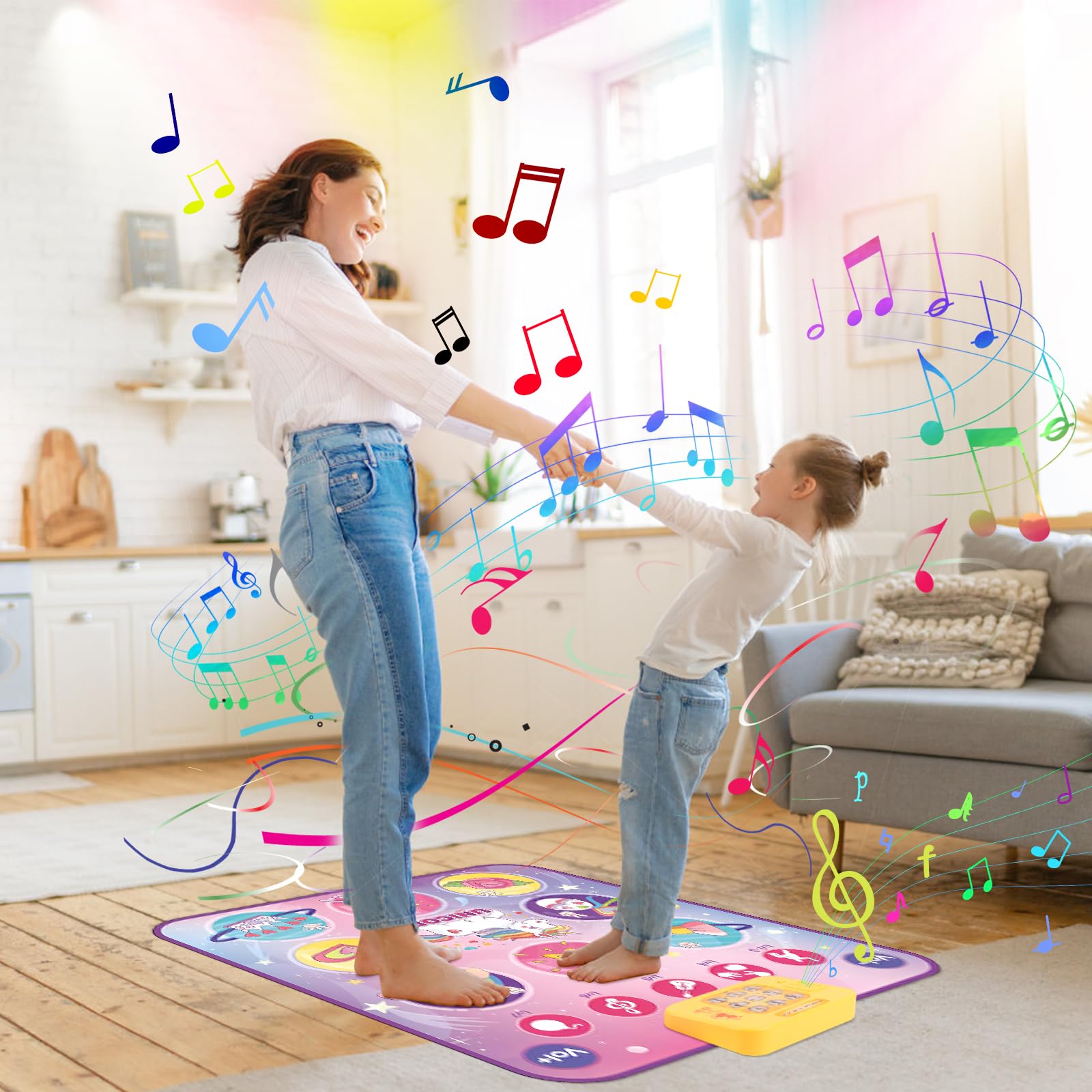 Alfombra De Baile Musical Con Bluetooth Para Niños – 4 Modos Y 5 Niveles De Desafío, Ideal Para Regalar En Cumpleaños O Navidad, Edad 3 A 12 Años