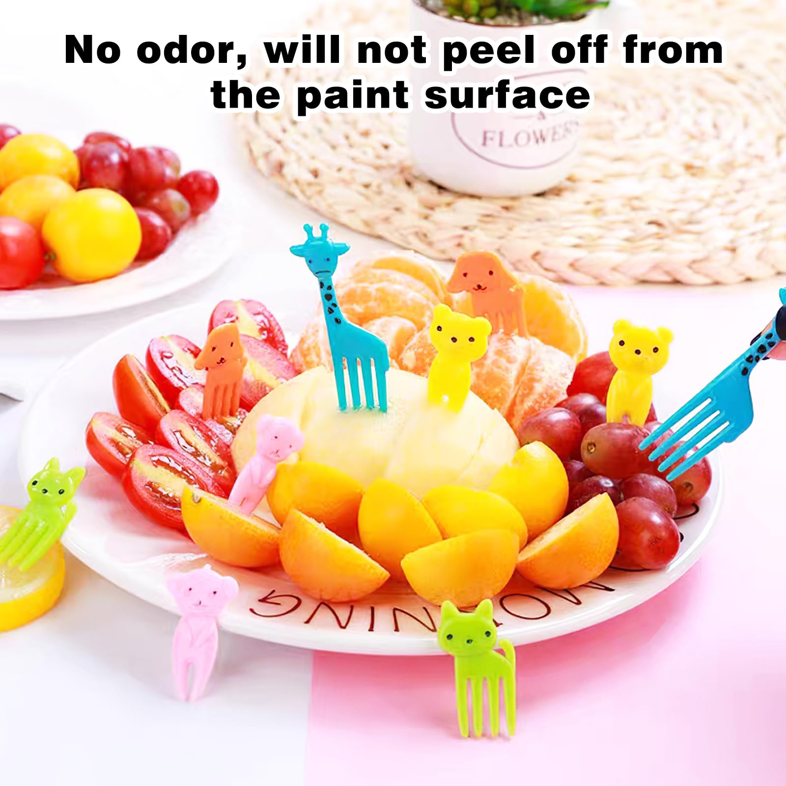 30 Fourchettes Halloween Pour Enfants | Pics à Fruits Décoratifs | 8,5 Cm | ABS Alimentaire