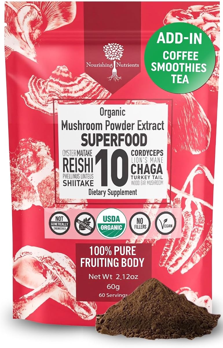 Organic Cordyceps Mushroom Powder — 100% Fruiting Body