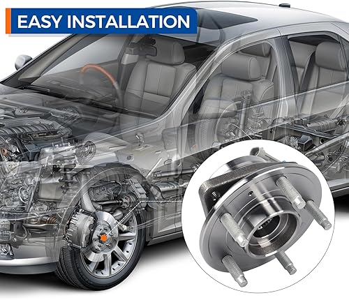 Miniatura 3 de PAROD Paquete de 2 cojinetes de cubo de rueda delantera 513276 compatible con Chevy Equinox 07-09, Pontiac Torrent, 07-09 Suzuki XL-7, 08-10 Saturn