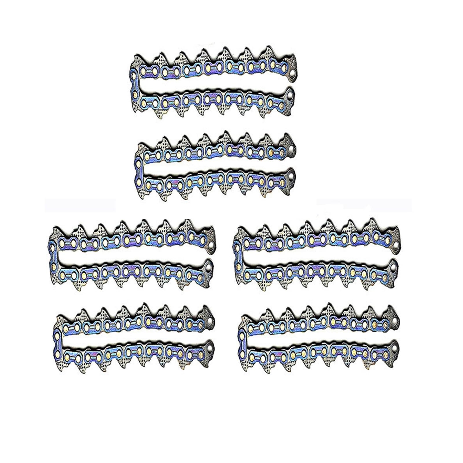 Generico Catena Universale per Testina tagliaerba, Catena rasaerba | Accessorio universale per taglio erba, catena in metallo durevole per giardino e cortile(Silver)